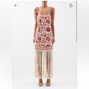 Zimmermann
Vitali Fringed Floral-Cotton Mini Dress Red